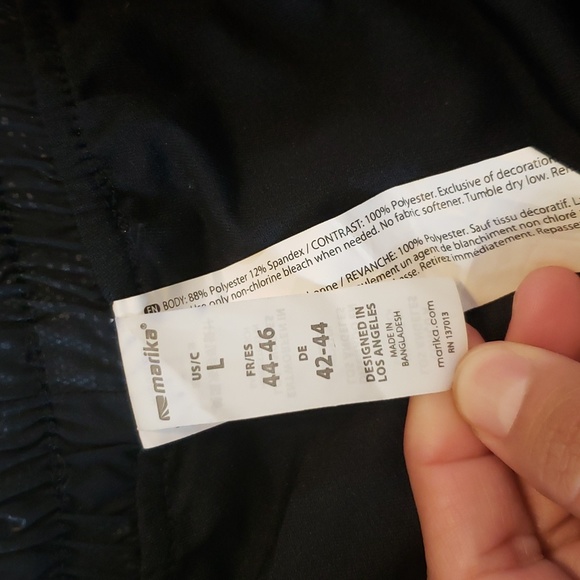 Marika Athletic Shorts Black Camo Large - Picture 3 of 3